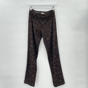 Women's Haute Hippie Lace Trousers Black Pants 2